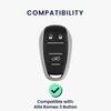 kwmobile Key Cover for Alfa Romeo Car Remote Key Protective Soft Silicone Carbon Fiber Design 3-Button - Case, Cover,