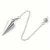 Metal Cone Pendulum for Dowsing Reiki Healing Divination Spiritual Pendulum Tool