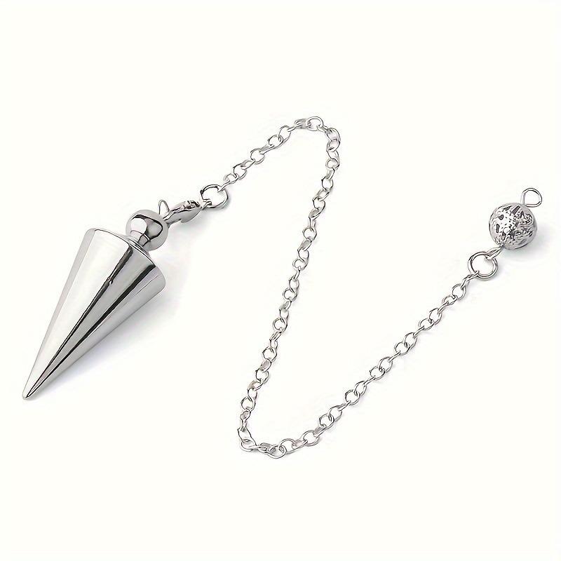 Metal Cone Pendulum for Dowsing Reiki Healing Divination Spiritual Pendulum Tool