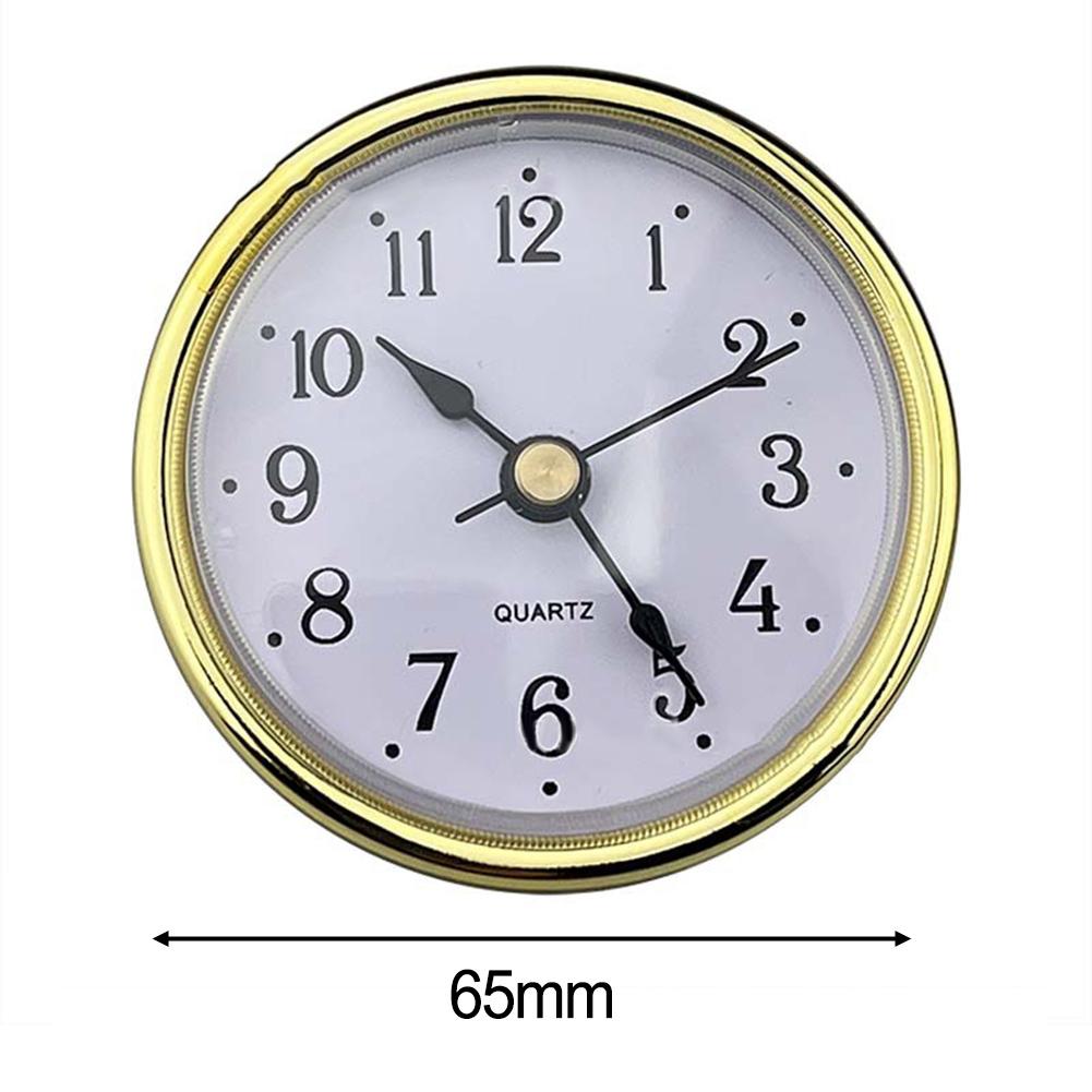 Customizable Clock Aluminum Face Clock 65MM Clock Versatile Design 7# Battery Required Black Rubber Ring Elegant Accessory
