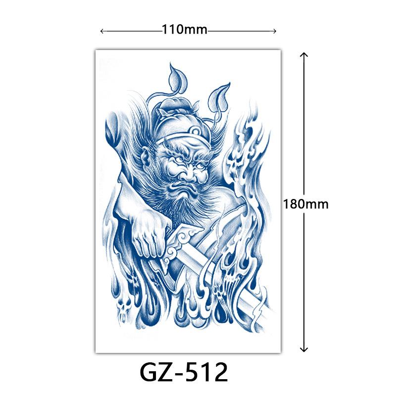 Herbal Tattoo Stickers, Juice Tattoo Stickers, Semi-Permanent Tattoo Stickers Dragon Snake Animal Tattoos