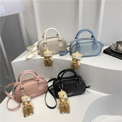 Fashion Trend Shoulder Handbag Portable Niche Messenger Bag Bowling Women's New Spring and Summer Handbag
