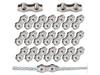 20 Pack M3 Double Wire Rope Clips 304 Stainless Steel for 3mm Cables