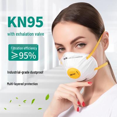 CX Asaka 8088V KN95 Tassenförmige Staubmaske mit Aktivkohlefilter & Ausatemventil