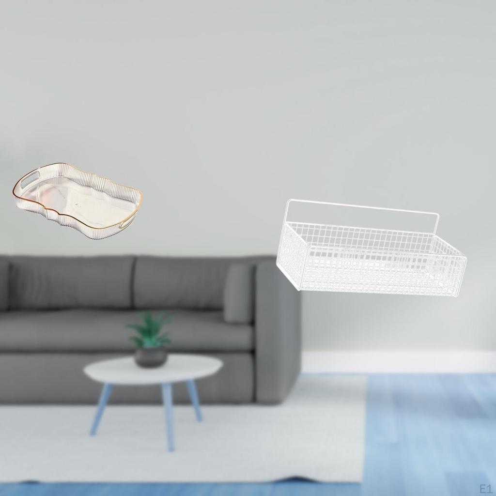 Elegant Multifunctional Food And Bathroom Vanity Tray for Fruit Cafe Cafeteria Use with Cosmetic