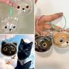 1Pc Memorial Bottle Transparent Cat Head Shape DIY Plastic Cute Pet Hair Keepsake Box Cat Fur Storage Container Pet Lovers Gift