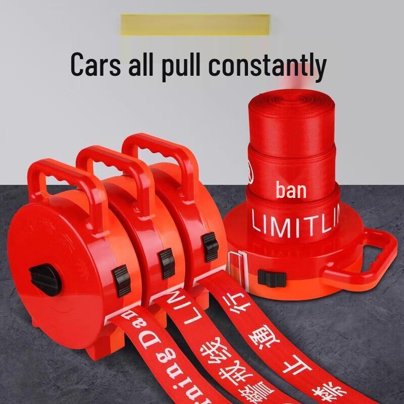 100M Portable Retractable Warning Barrier Tape