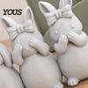 Easter Bunny Ornament Ornament, One-piece Molded Figure, 3D Printed Rabbit Decor Design Decorative Figurine for Living Room Bedroom