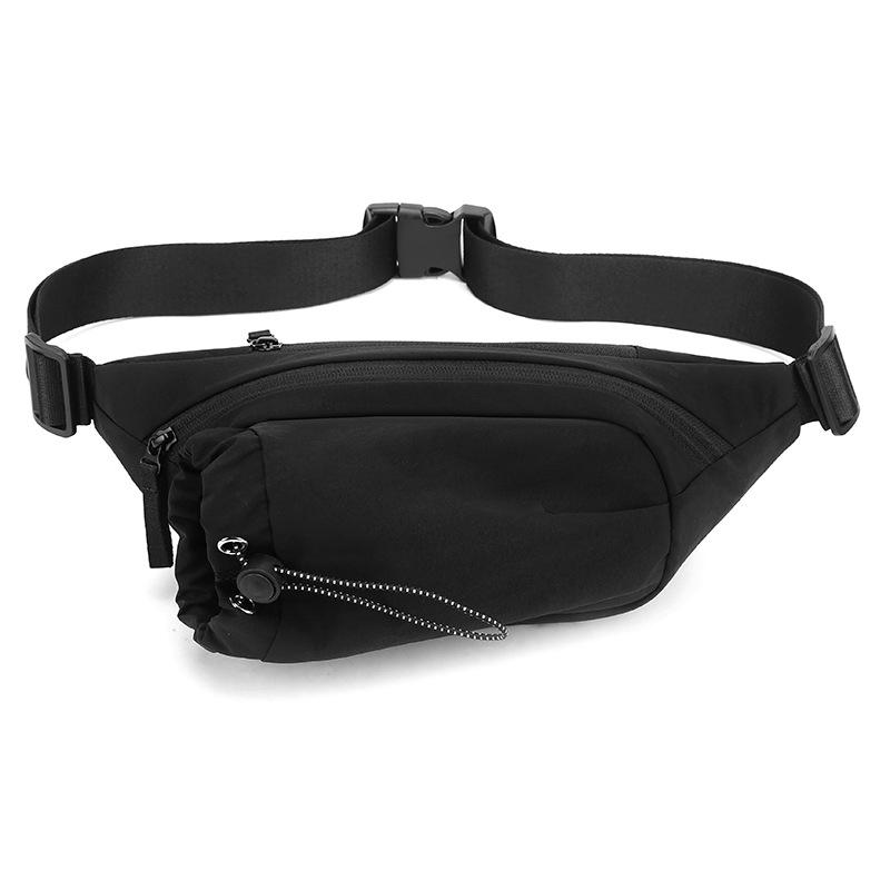 

Men s Outdoor Waist Bag Water Kettle Bag Solid Color Mobile Phone Bag Chest Bag Crossbody Bag чорний