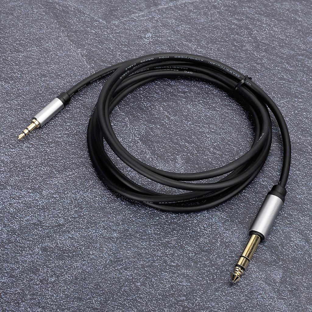 3.5MM to 6.5MM Adapter Cable Male to Male HiFi Sound Quality Connection Line for Phone(1.8M )