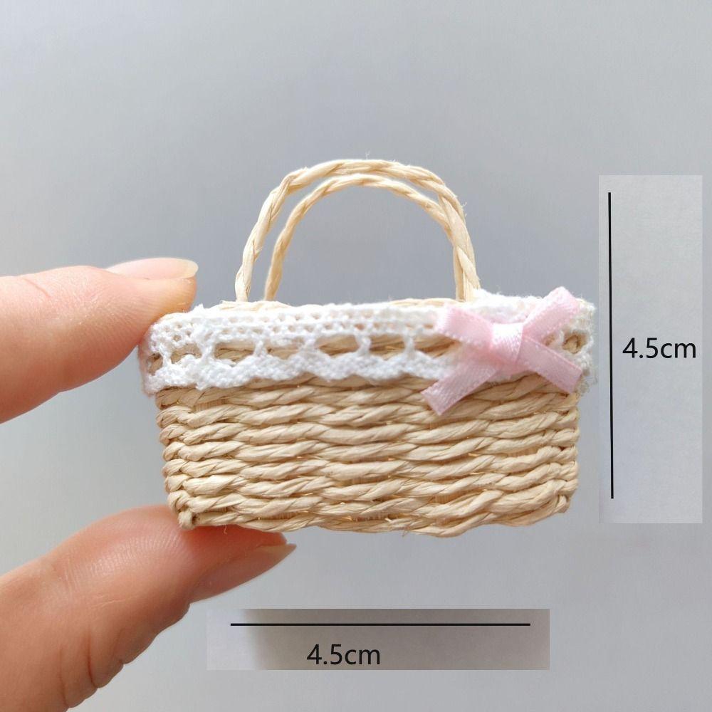 Fashion Dollhouse Basket Mini Miniature Children's Day Decoration  For BJD Dolls/for Ob11 Dolls