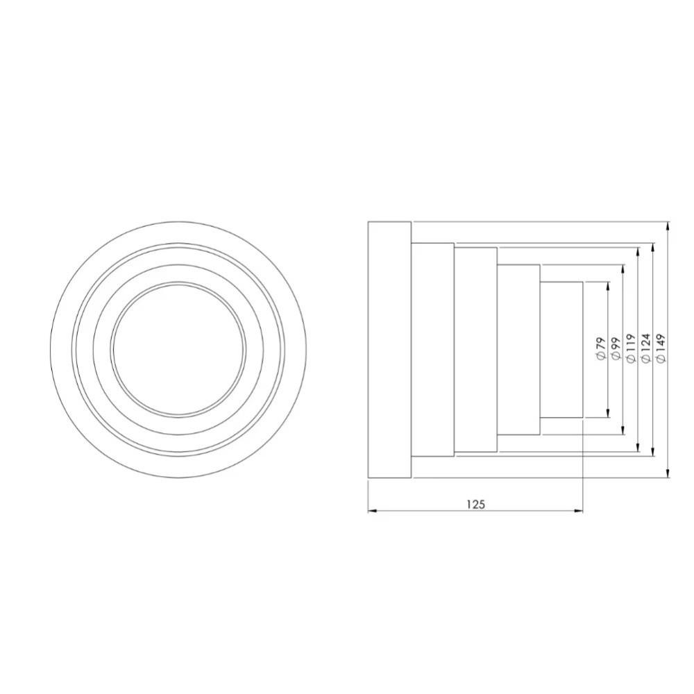 ABS Plastic Duct Reducer 80-150mm Range Multiple Sizes Ventilation Duct Tube Optimized Airflow Air Ducts Fan Ventilation