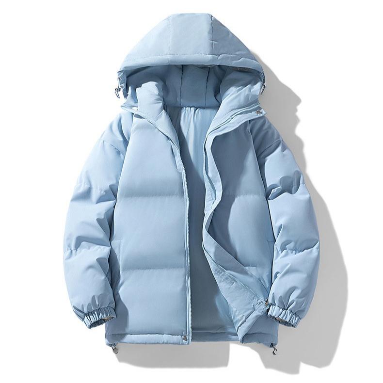 Couple Cotton-padded Jackets for Winter Warmth Trendy Down Jackets Thickened Hooded Cotton-padded Jackets for Autumn and Winter