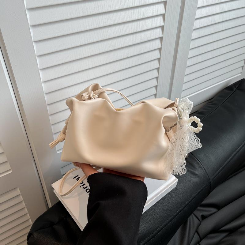 Women's New Fashion Cute Cloud Design Multiway Shoulder Crossbody Handheld Bucket Bag - Summer Casual Versatile Daily Beach Tote