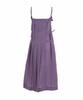 Purple Bimuet Pleated Wrap Detail Long Dress