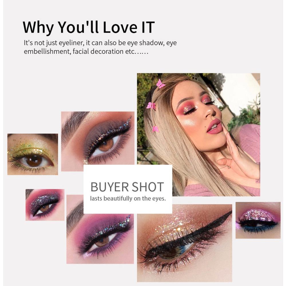 HANDAIYAN 12 Color Eyeliner Eye Shadow, Jelly Jelly, Colorful Eye Makeup Eyeliner Eye Shadow