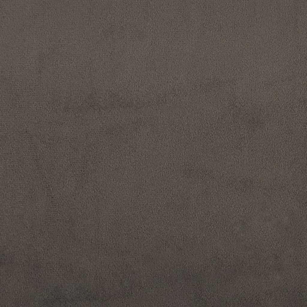 Dining Chairs 2 Pcs Dark Grey Velvet