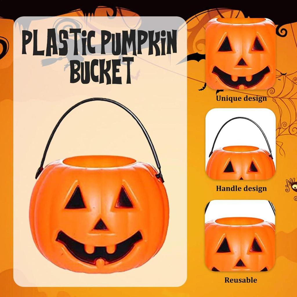 Halloween Candy Bucket 6 Pieces Halloween Ghost Candy Holder Jack O Lantern Storage Jars For Holiday Fall Festival Events School