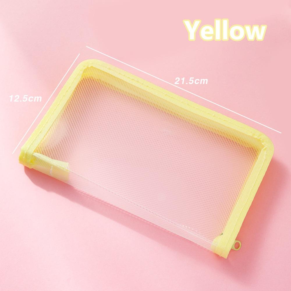 A6 Sticker Storage Bag Zipper Design Pencil Case Multi-functional Bill Storage Bag  Gift