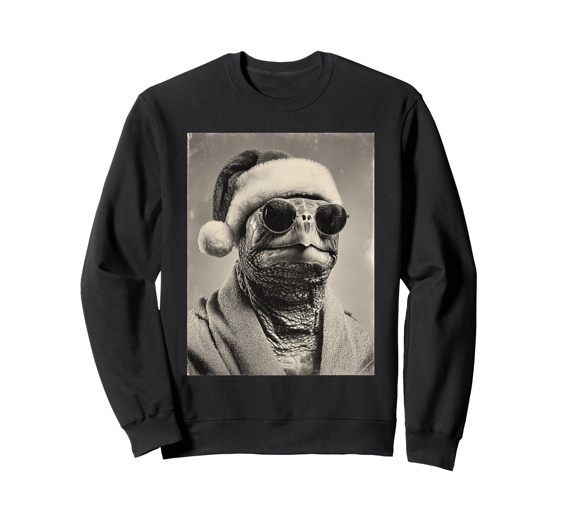 

Funny Turtle Sunglasses Retro Christmas Festive Animal Sweatshirt