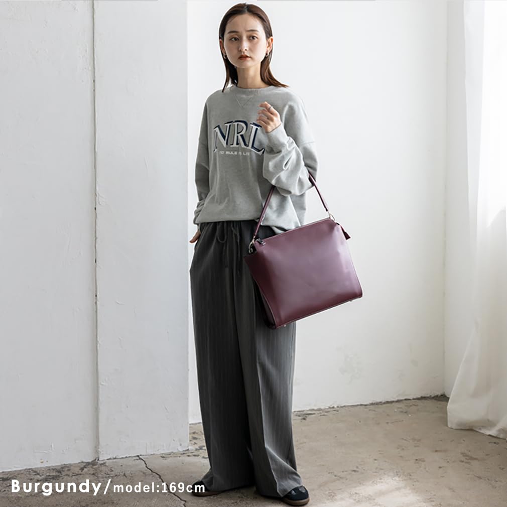 VITAFELICE Minimal Shoulder Bag for Women One-Handle (inb-10208p) (Burgundy)