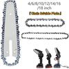 Chainsaw Inch 4681012141618 Saw Chain Replacement Kette Material Alloy