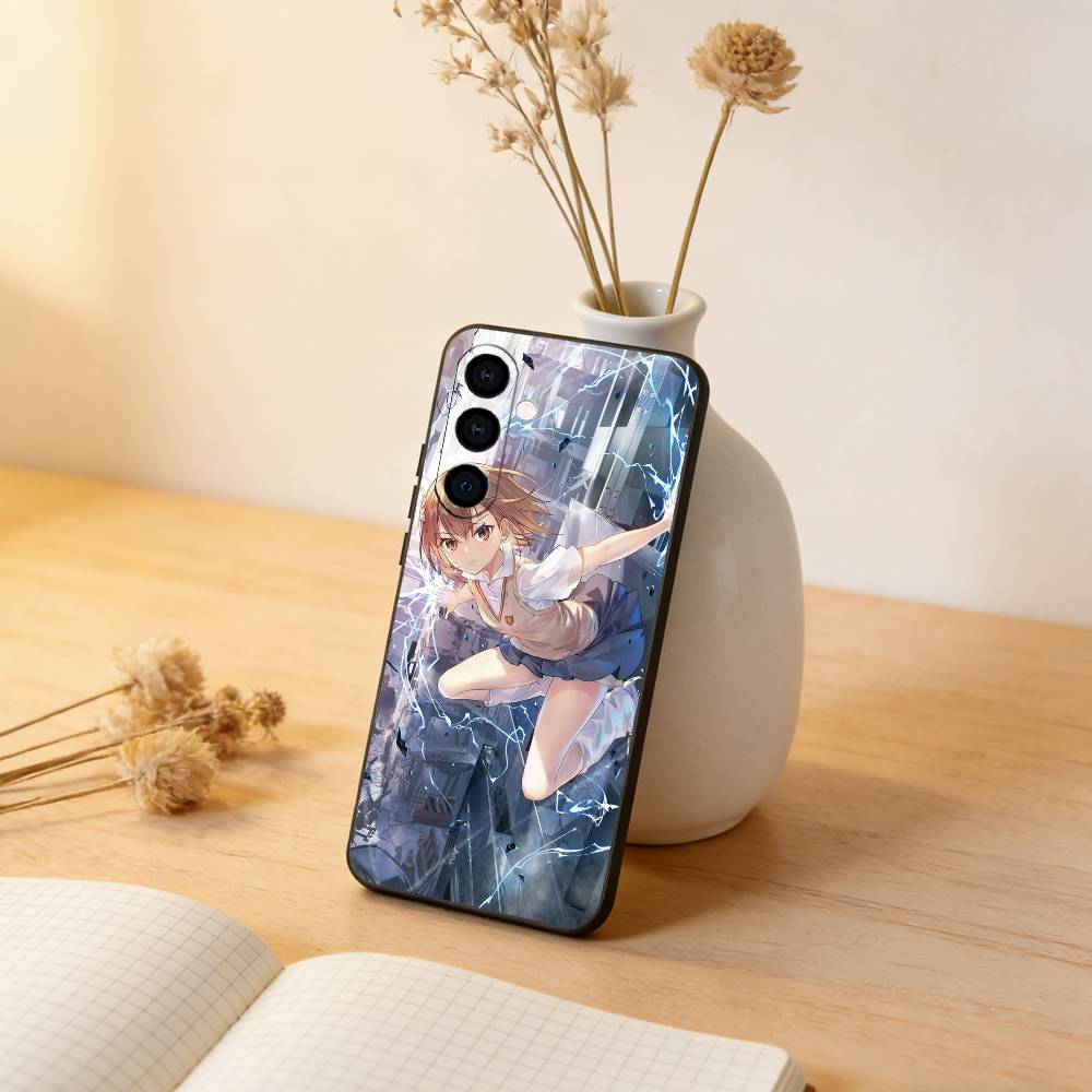 

Mikoto Misaka Phone Case For Samsung Galaxy A73,A72,A71,A70,A53,A52,A51,Others Soft Black Cover Samsung a42 5g