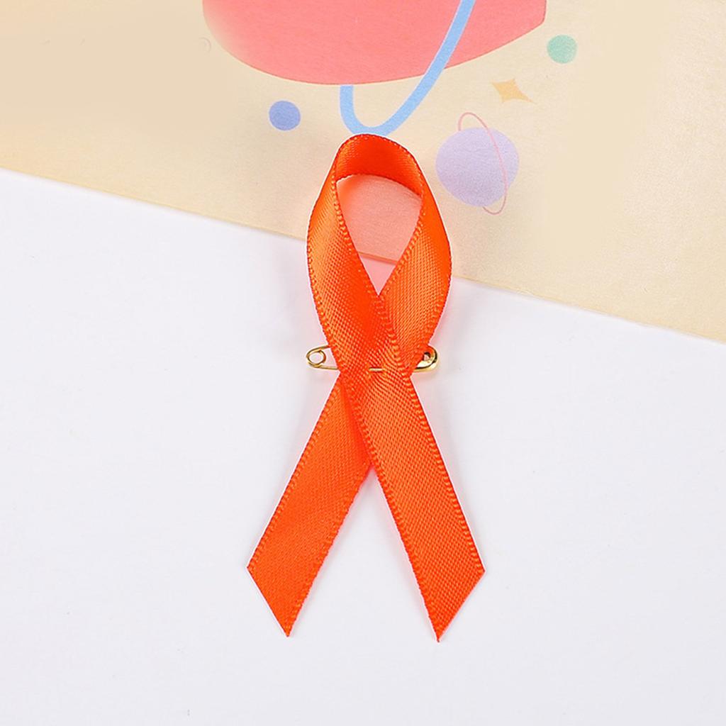 200PCS Colorful Ribbon Lapel Pins Solidarity Ribbon Pins Ribbon Texture Suitable for Volunteer and Nonprofit Events