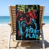 Ultra-Soft Beach Towel with Game Controller Theme,Ideal for Pool - Camping, Diving - Perfect Travel Essential, Vibrant Beach Towel.