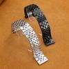20mm 22mm Schnellverschluss Massives Tauch-Edelstahl-Uhrenarmband Metall Schmetterlings-Faltschließe Armband für Universelles Band