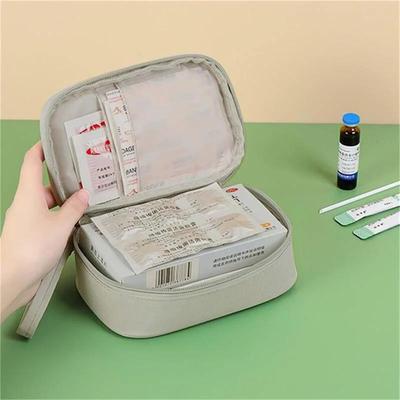 Practical Minimalist Zipper Medicine Storage Bag Portable Travel First Aid Kit Lightweight Medical Emergency