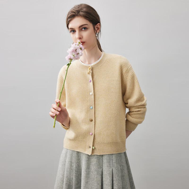 

Женский кардиган Komonboka из утолщенного клетчатого кашемира, Осень/Зима 2025 XL