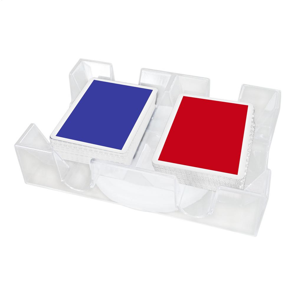 

Revolving Card Holder Clear Revolving Card Holder Duals Deck Swivel Cards Holder Playing Card Tray Sturdy And Practical For Kids