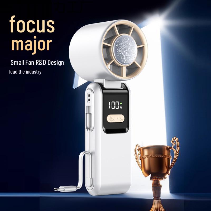 Handheld Ice Pack Mini Fan: Portable Outdoor Cooling Gadget