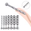 Tibemi Urethral Plug for Set Bougie Hollow Urethral Dilation Penis Plug Stainless Steel Urethral Onyx Urethral Beads Adult Goods for Beginners to