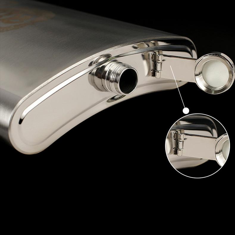 8/18/32/48/64 unzen Übergroße Whiskyflasche Flagon Cccp Tasche Tragbarer Edelstahl Alkohol Flachmann