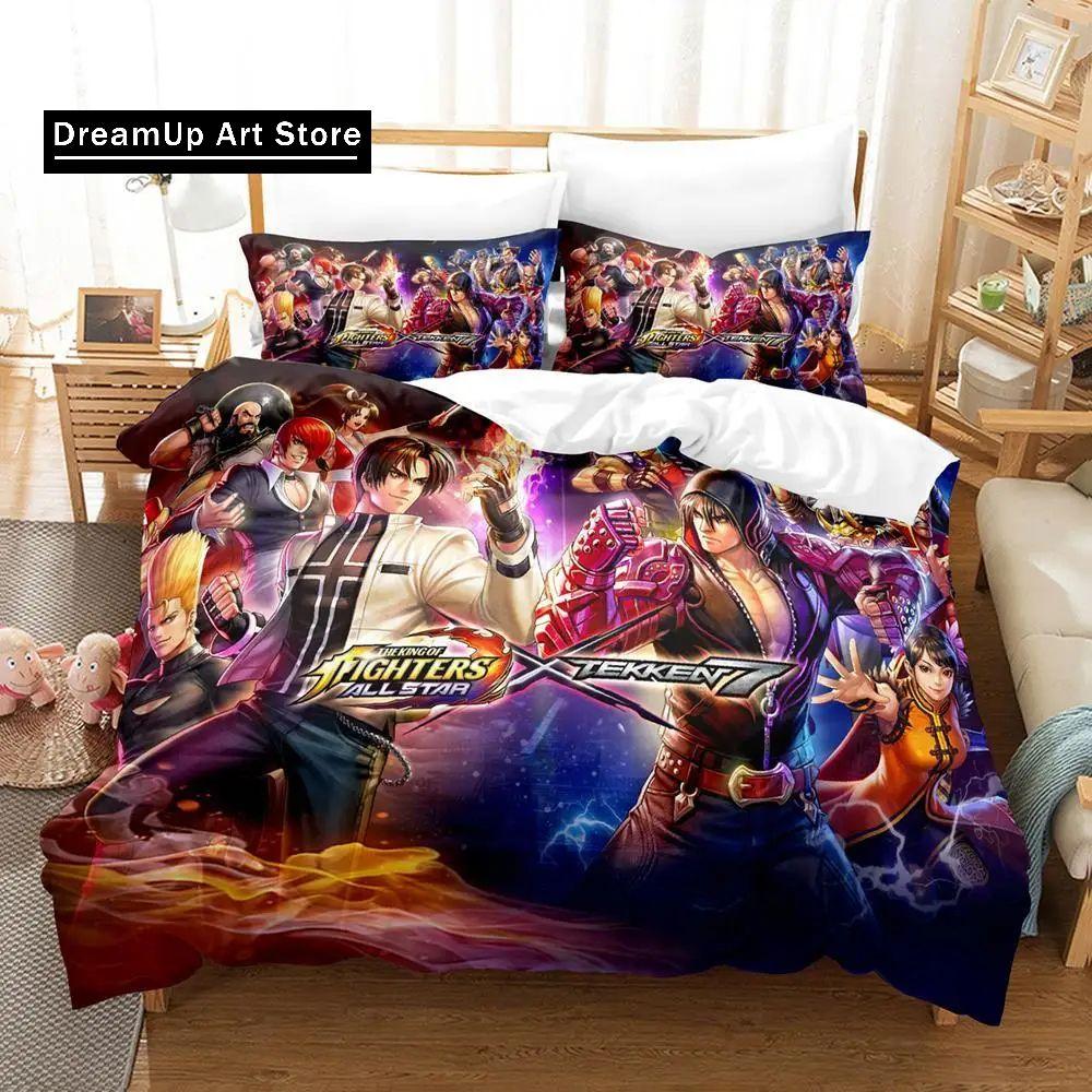 3d Printing Anime The King Of Fighter Bedding Set Boys Girls Twin Queen Size Duvet Cover Pillowcase Bed Kids Adult Home Textile
