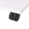 Side Table with Casters 50*35*42 cm White