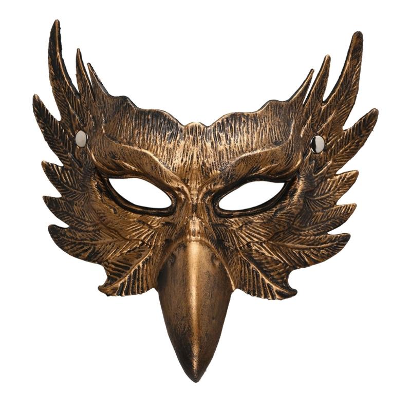 1 Piece PU Hawks Face Mask Comfortable Fit For Halloween Celebration Themed Parties And Role Plays