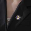 Dawapara Sikh Khanda Symbol Brooch Lapel Pin Sikhism Religious Protection Amulet Unisex Accessories Stainless Steel Jewelry
