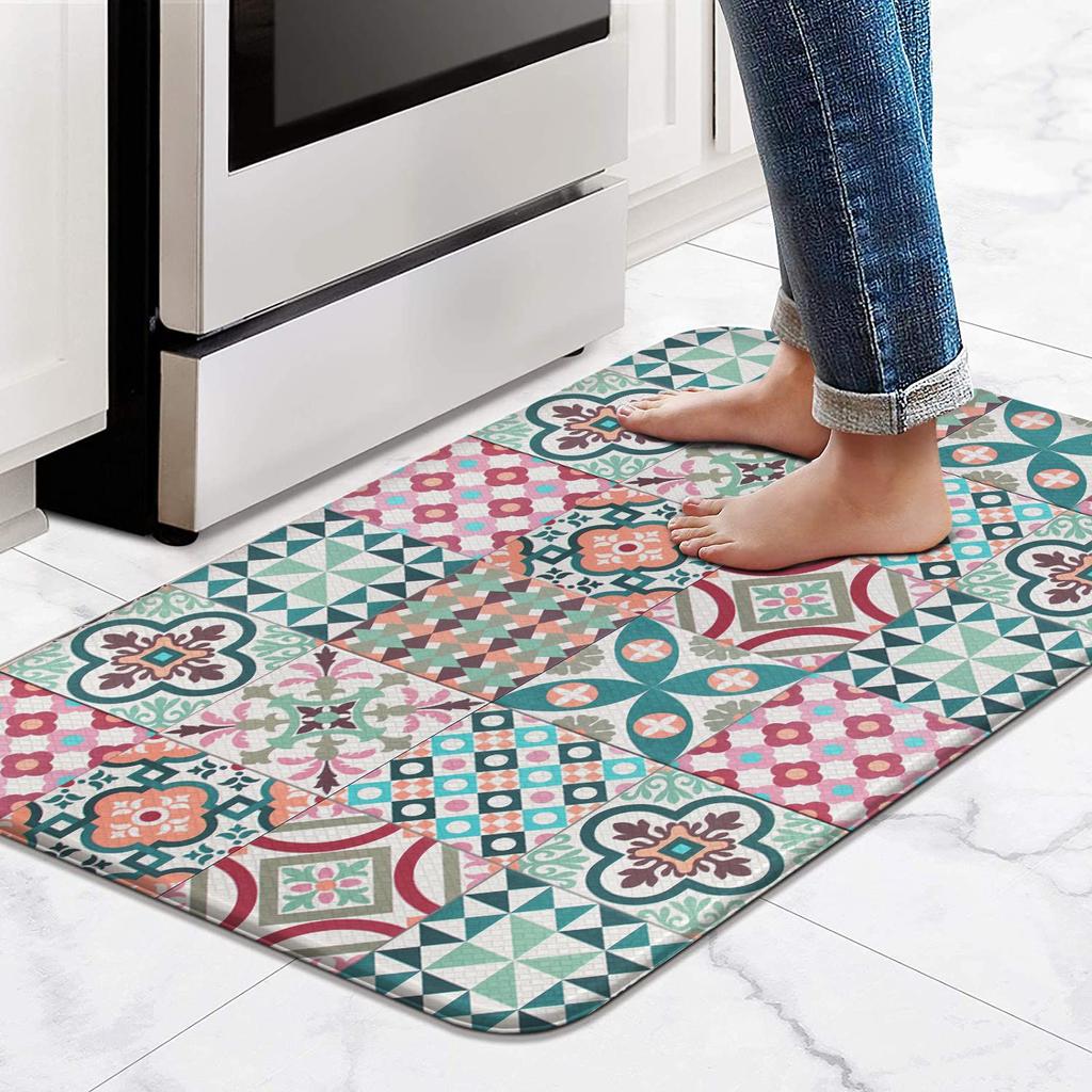 Kitchen Floor Mats Are Non-slip, Oil-proof, Waterproof, No-wash Wipeable Floor Mats, Household Light Luxury Door Dirt-resistant Carpets