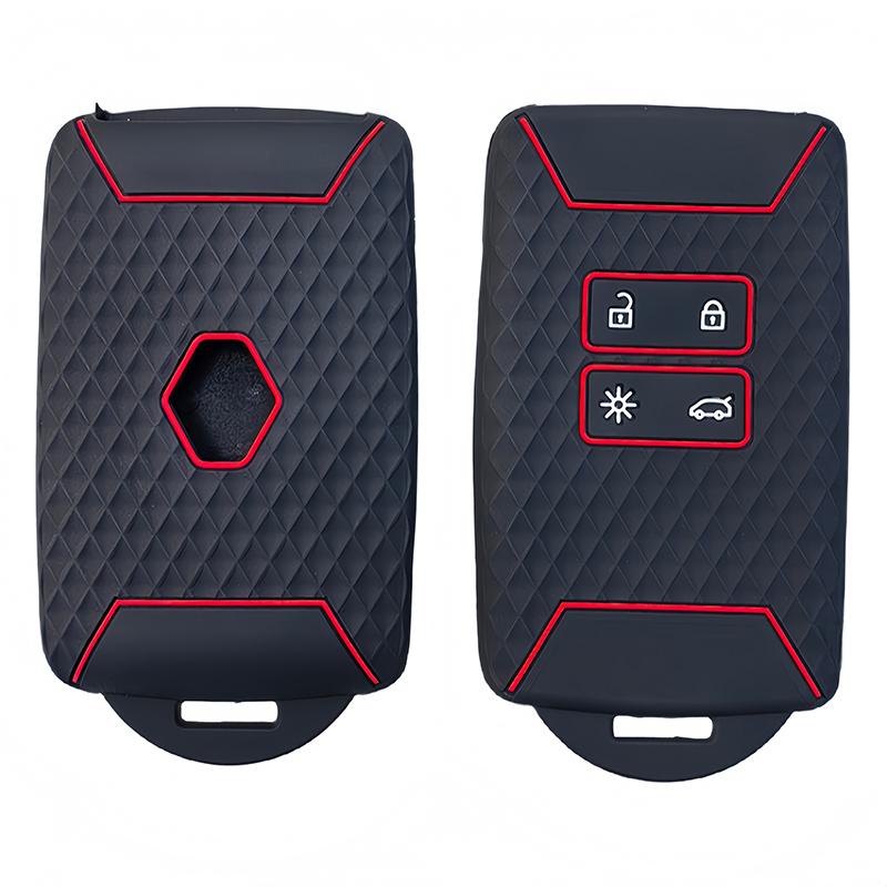 Silicone Car Key Case Cover For Renault Clio Captur Alpine A290 Gts A110 A390 Espace Austral Car Accessories