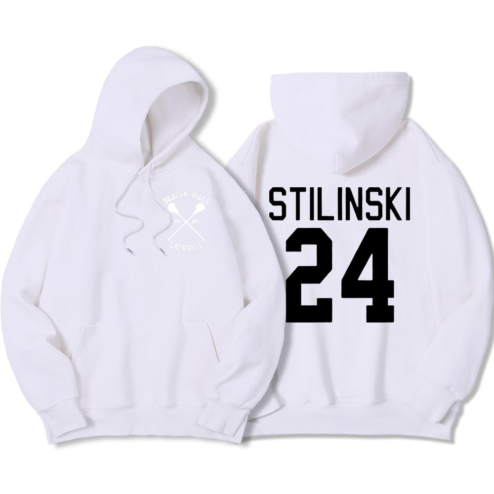Stilinski 24 Printing Clothing Mens Hip Hop Streetwearpullovers Crewneck Personality Hoodies Casual Fashion Fleece Hoody Men