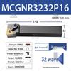 Composite CNC 95° Lathe Tool Holder with MCGNR/L2020K12 External Diameter & Rhombic Clamping Plate
