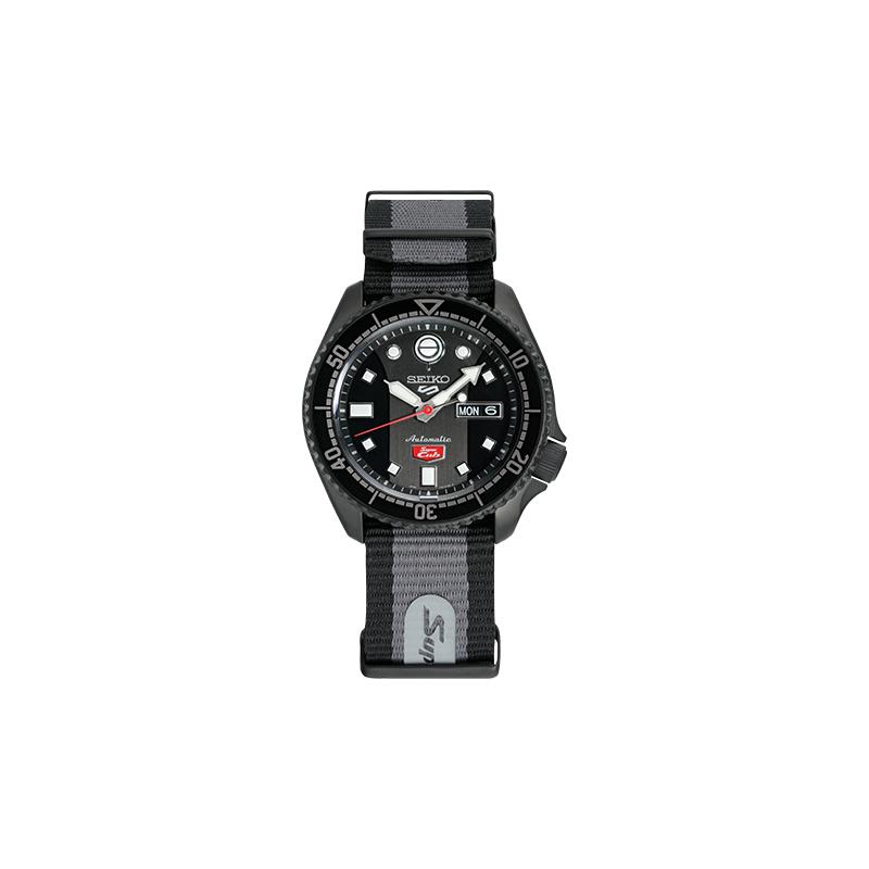 SEIKO 5 SPORTS series Honda SUPER CUB cooperation limited edition Sensual style Mechanical movement Nylon strap Unisex model Black dial SRPJ75K1 чёрный