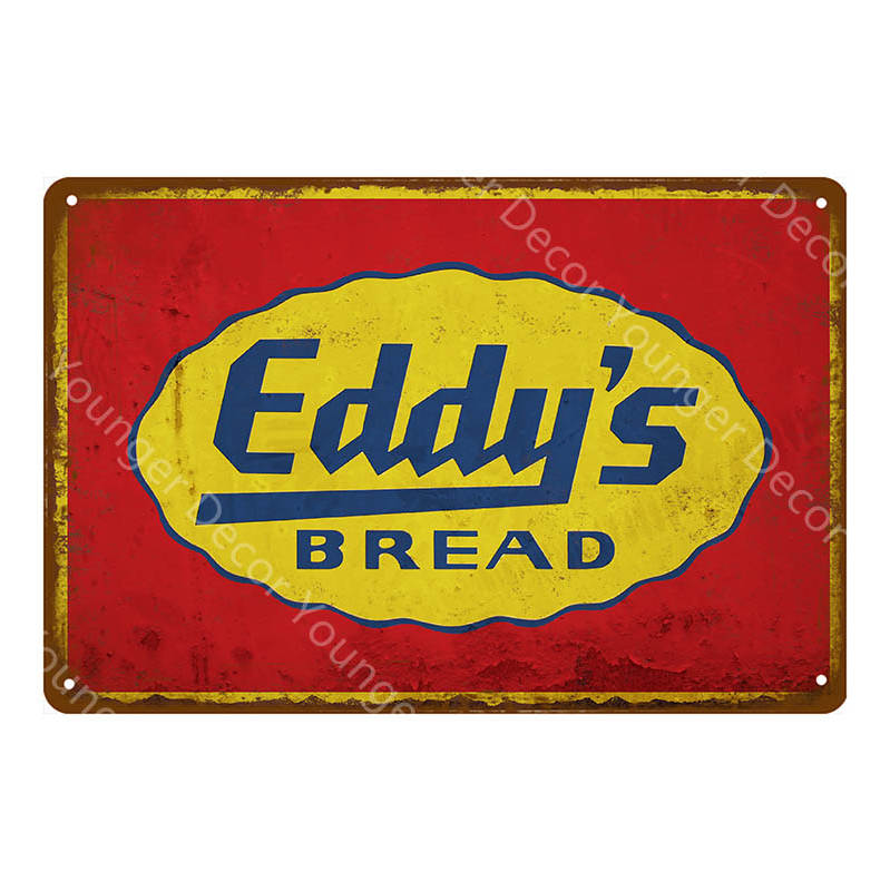 Food Bread Decor Ice Cream Milk Strawberries Pickles Waffles Ploughmans Metal Tin Signs Vintage Poster Wall Art Plaque YI-010