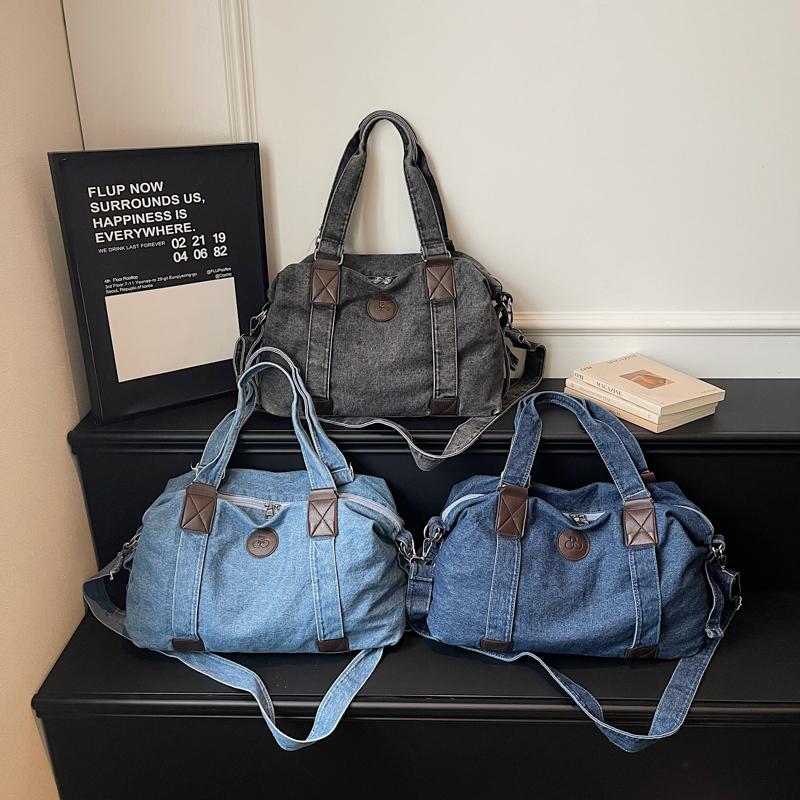Denim Umhängetasche Damen Handtasche Große Kapazität Wasserabweisend Crossbody Tasche