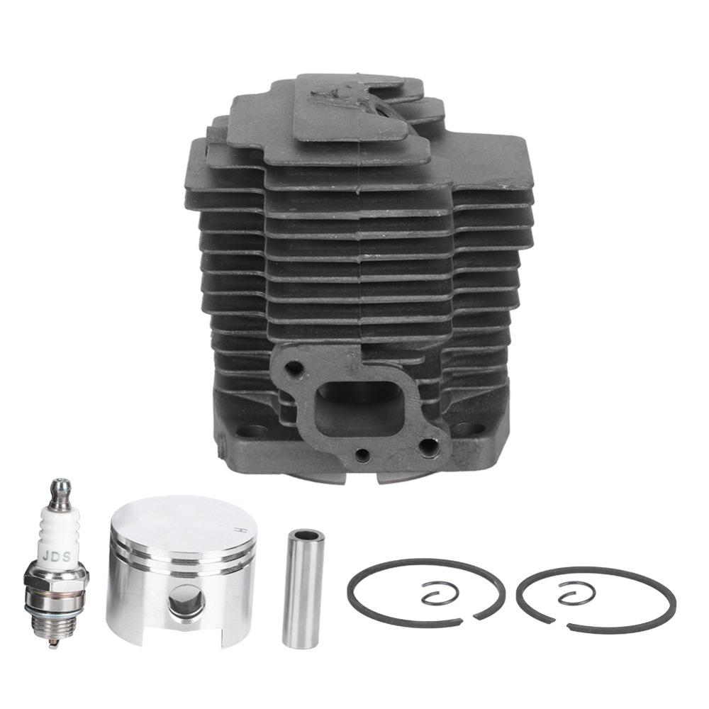 Dark Grey Cylinder Piston Kit Metal Piston Gaskets Kit for KAWASAKI KBH48A HA048J-AS50 TH48