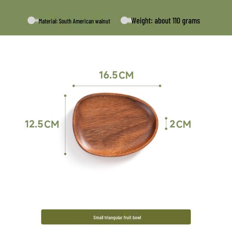 Nussbaumholz Unregelmäßige Snackplatte