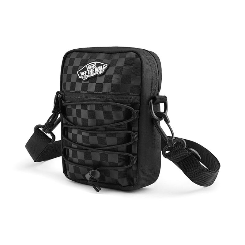 Vans Polyester Shoulder Bag, Crossbody Bag Regular Women's Black Subtle Texture Vans VN0A48HKBKA